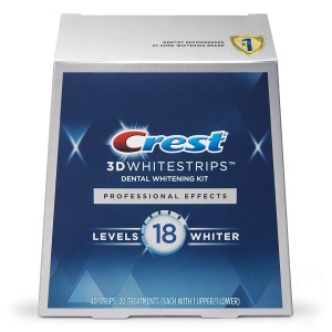 Benzi pentru albirea profesionala a dintilor 3D Whitestrips Professional Effects, 40 bucati, Crest - Img 1