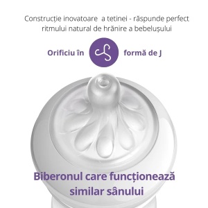 Biberon anti-colici model elefant pentru +1 luni Natural Response SCY673/81, 260ml, Philips Avent - Img 5