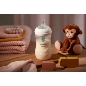 Biberon anti-colici model ursulet pentru +1 luni Natural Response SCY673/82, 260ml, Philips Avent - Img 4