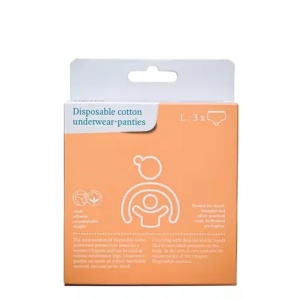 Chiloti de unica folosinta din bumbac L, 3 bucati, Apfia Care