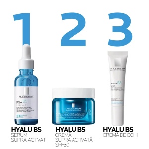 Cremă Supra-Activată cu Acid Hialuronic și SPF 30 Hyalu B5, 50 ml, La Roche-Posay - Img 6