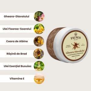 Cremă tip balsam Gheara Diavolului, 50 ml, Faunus Plant - Img 2