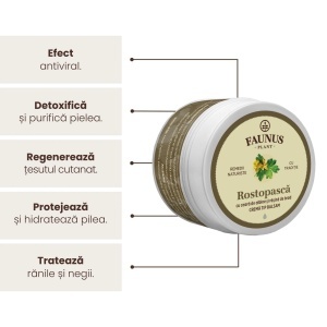 Cremă tip balsam Rostopască, 50 ml, Faunus Plant - Img 3