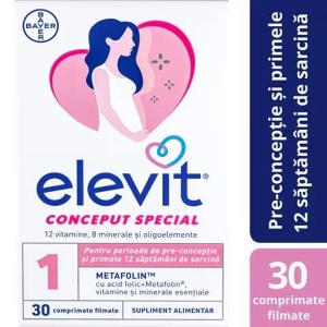 Elevit 1, 30 comprimate filmate, Bayer