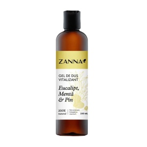 Gel de dus revitalizant cu eucalipt si pin, 250 ml, Zanna