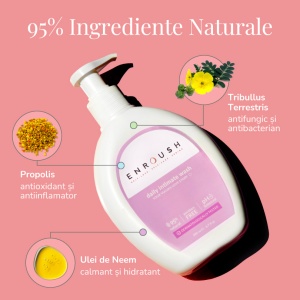 Gel Intim 95% Natural, Antibacterian, 200 ml, Enroush - Img 4