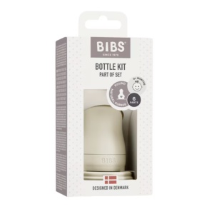 Kit complet pentru biberon din sticla, 0 luni+, Ivory, Bibs 5015216 - Img 1