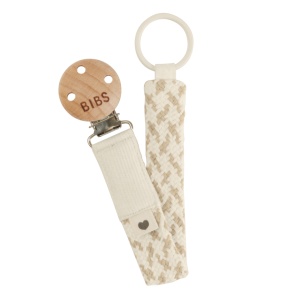 Lantisor clip pentru suzeta, Ivory - Vanilla, Bibs 9401110 - Img 1