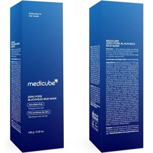 Masca de fata cu argila pentru curatarea profunda si micsorarea poriilor Zero Pore Blackhead Mud Mask, 100 g, Medicube - Img 6
