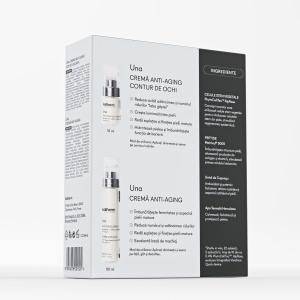 Pachet Cremă Anti-Aging UNA 50 ml + Cremă Anti-Aging Contur de Ochi UNA 15 ml – Ivatherm - Img 2