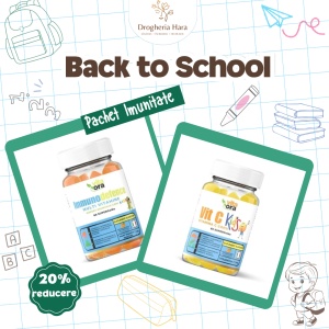 Pachet Imunitate – Immunodefence Kids + Vitamina C Kids, 2 × 60 jeleuri, VitaOra
