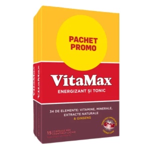 Pachet Vitamax, 15 capsule moi + 15 capsule moi, Perrigo - Img 1