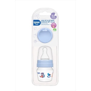 Pahar pentru bebelusi de plastic cu tetina rotunda, 30ml, 778 Wee Baby