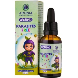 Picături pentru copii Parasites Free Aronino cu 8 extracte vegetale, +3 ani, 30 ml, Aronia Charlottenburg