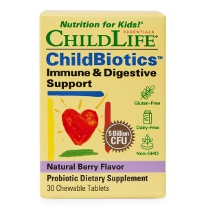 Probiotic pentru copii ChildBiotics Immune and Digestive Support, 30 tablete masticabile, ChildLife Essentials, Secom