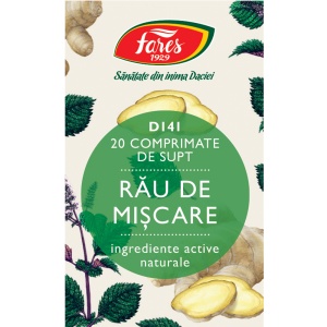 Rau de miscare D141, 20 comprimate, Fares - Img 1