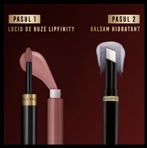 Ruj rezistent la transfer Lipfinity 110 Passionate, Max Factor - Img 4