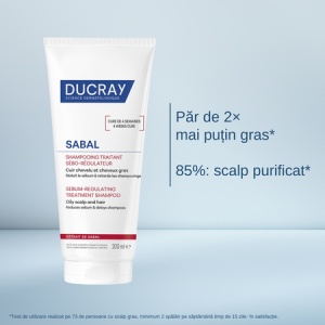 Sampon seboreglator pentru păr gras Sabal, 200 ml, Ducray - Img 4