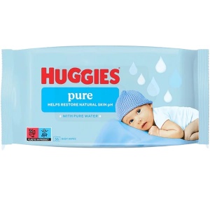 Servetele umede pentru copii Pure, 56 bucati, Huggies