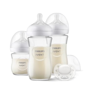 Set biberoane sticla Natural Response SCD878/11, 1x120ml + 2x240ml + 1x Suzeta, Philips Avent - Img 4