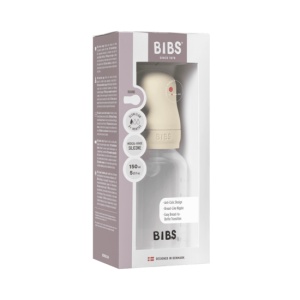 Set Complet Biberon Anti-Colici cu Tetină din Silicon, Flux Lent, 150 ml, Ivory, Cod: 50161216, Bibs - Img 2