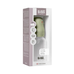 Set Complet Biberon Anti-Colici cu Tetină din Silicon, Flux Lent, 150 ml, Sage, Cod: 50161, Bibs - Img 3