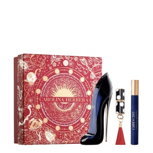 Set Good Girl Apa de parfum 80 ml + Apa de parfum 10 ml + Ruj, Carolina Herrera