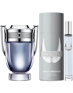 Set Invictus Apa de toaleta 100 ml + Deo Spray 150 ml + Apa de toaleta 10 ml, Rabanne - Img 2