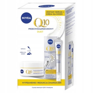 Set Nivea Q10 crema 50 ml si ser 15 ml, Nivea