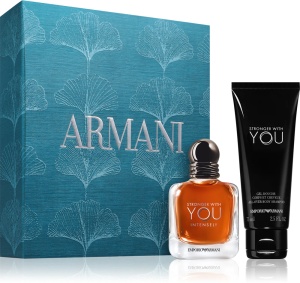 Set Stronger With You Intensely Apa de parfum 50 ml si gel de dus 75 ml, Armani
