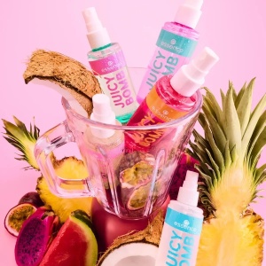 Spray parfumat pentru corp Juicy Bomb Tropical Drop 110 Mango Papaya Splash, 100 ml, Essence - Img 3