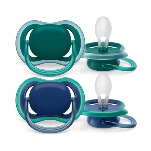 Suzete Ultra Air SCF085/31 pentru 6-18 luni Verde/Albastru, 2 bucati, Philips Avent - Img 3
