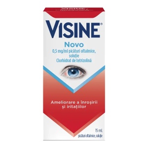 Visine Novo 0,5 mg/ml Picaturi oftalmice solutie, 15ml, Kenvue - Img 2