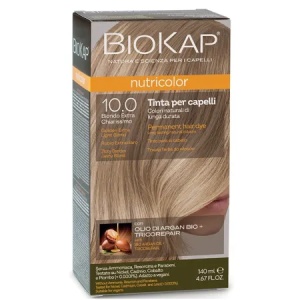 Vopsea permanenta pentru par Nutricolor, nuanta Golden Extra Light Blond 10.0, 140 ml, Biokap