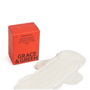 Absorbante de noapte din bambus organic, 8 bucati, Grace and Green - Img 2