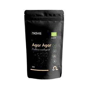 Agar-Agar Pulbere Ecologică/BIO, 20 g, Niavis