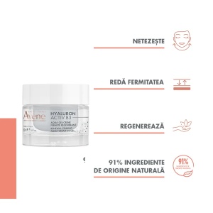 Aqua-gel crema pentru regenerare celulara Hyaluron Activ B3, 50 ml, Avene - Img 3