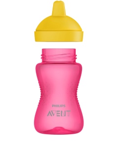 Cana cu tetina de formare dura, Roz 18luni+ SCF804/04, 300 ml, Philips Avent - Img 2