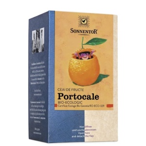 Ceai de fructe cu portocale ecologic, 18 plicuri, Sonnentor