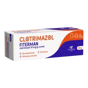 Clotrimazol crema 10 mg/g, 50g, Fiterman