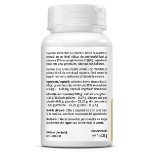 Colostrum, 650 mg, 60 capsule, Zenyth - Img 2