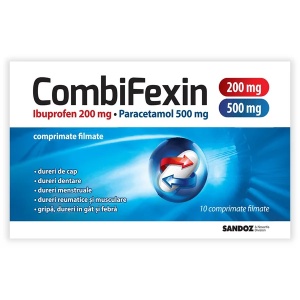 Combifexin 200mg/500mg, 10 comprimate, Sandoz
