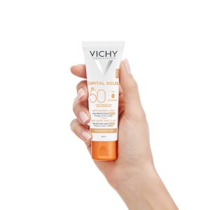 Crema colorata anti-pete pigmentare cu protectie solara SPF 50+ pentru fata Capital Soleil, 50 ml, Vichy - Img 3