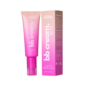 Crema de fata coloranta BB Cream Light Medium SPF25 , 50ml, Synergy Therm
