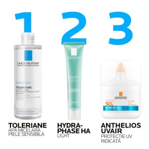 Crema intens hidratanta Hydraphase HA Light, 40 ml, La Roche-Posay - Img 3