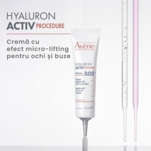 Crema pentru conturul ochilor cu 0,05% Retinal Hyaluron Activ Procedure, 15 ml, Avene - Img 5