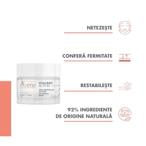 Crema pentru regenerare celulara Hyaluron Activ B3, 50ml, Avene - Img 2