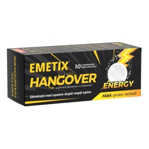Emetix Hangover Energy, 10 comprimate, Fiterman