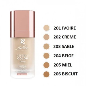 Fond de ten lichid cu efect de lifting Defence Color Anti-Age, 201 Ivoire, 30ml, Bionike - Img 3