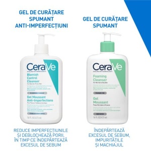 Gel de curatare spumant anti-imperfectiuni pentru ten cu tendinta acenica, 473 ml, Cerave - Img 11